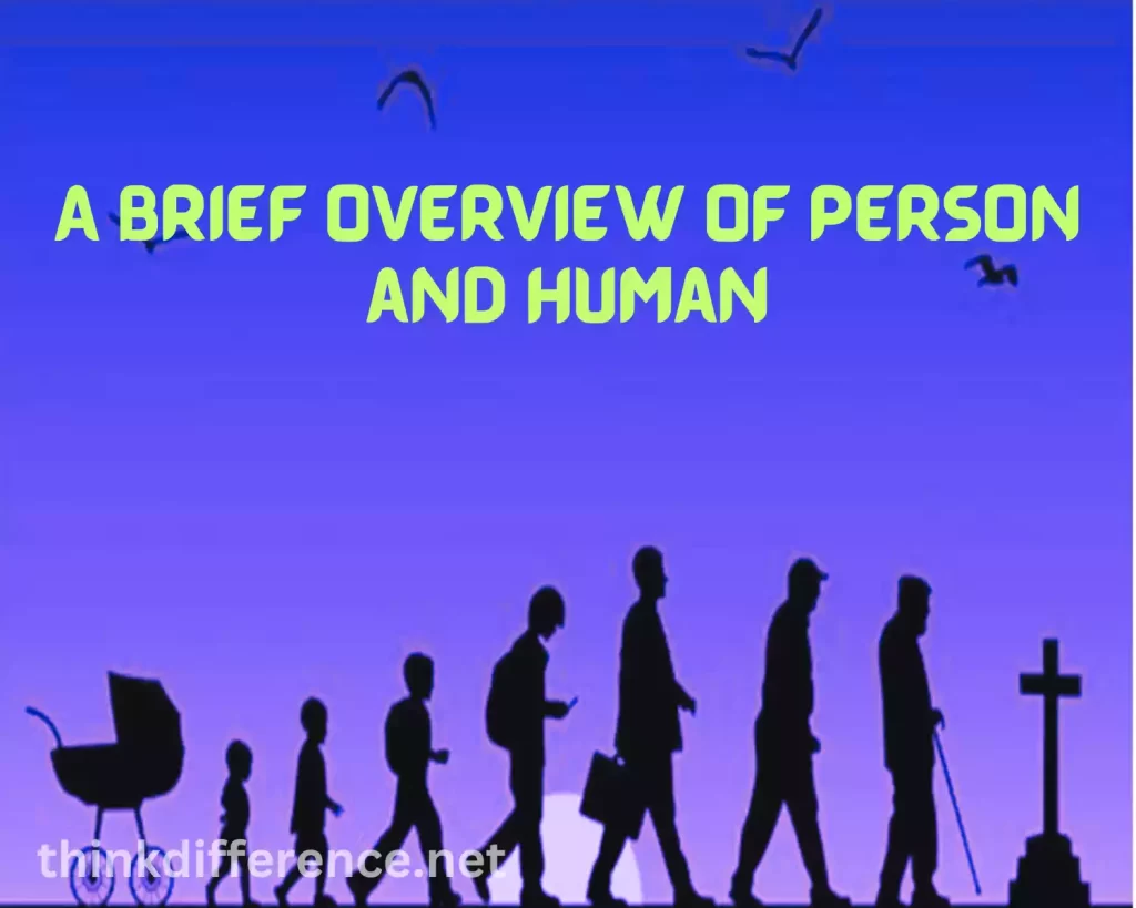 A brief overview of Person and Human