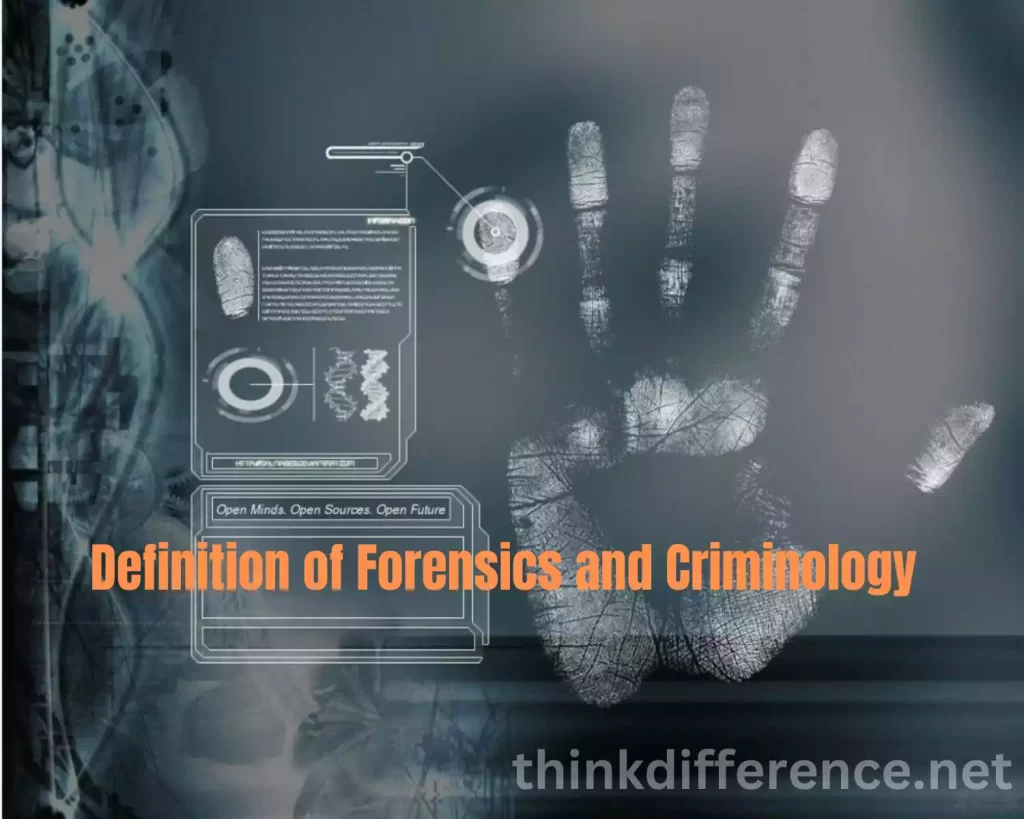 Definition of Forensics and Criminology