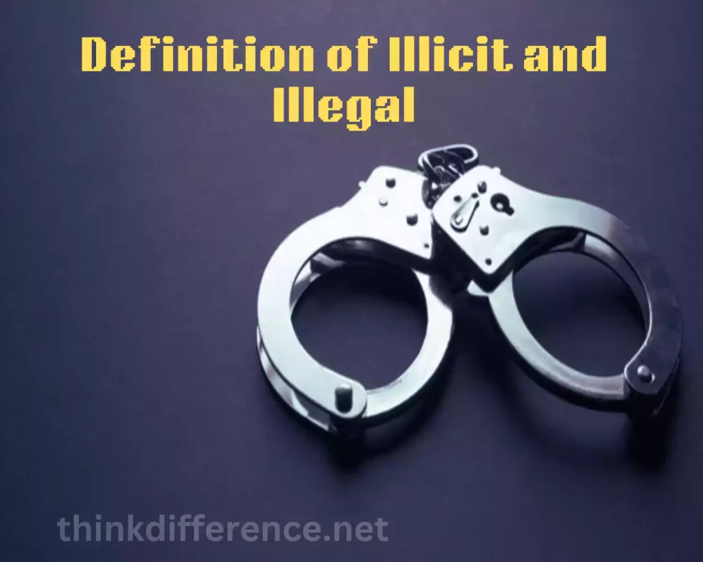 Definition of Illicit and Illegal
