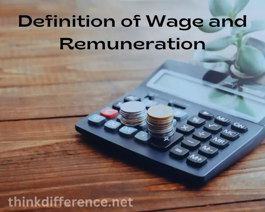 Definition of Wage and Remuneration