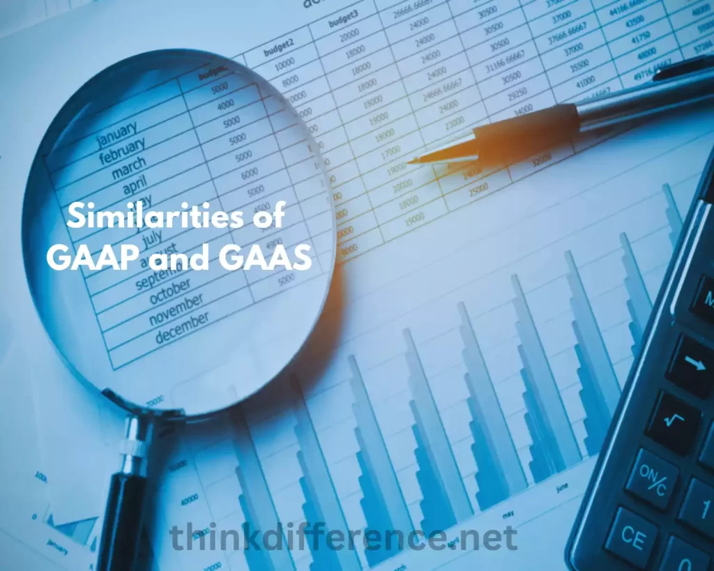 Similarities of GAAP and GAAS