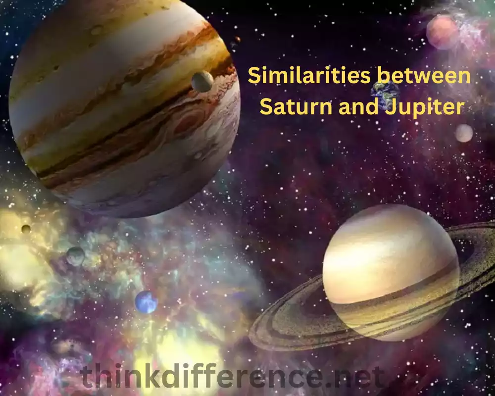 Similarities between Saturn and Jupiter