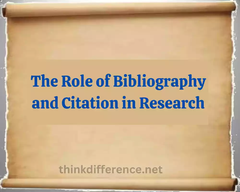 The Role of Bibliography and Citation in Research